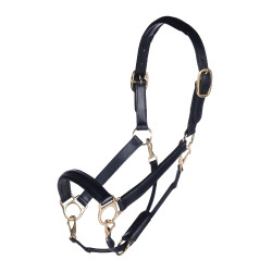 Leren halster Gold HKM