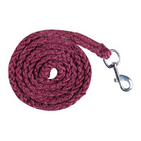 Longe Berry met karabijnhaak HKM Donkerrood