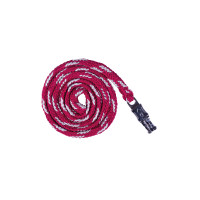 Longe Sweet Valentine met karabijnhaak antipan. HKM Roze / zilver