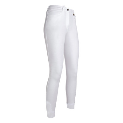 Broek Kate met siliconen kniestukken HKM Wit