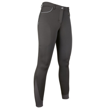 Broek Equilibrio Style met volledige siliconen zitvlak HKM Donkerbruin