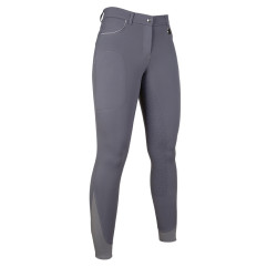 Broek Equilibrio Style met volledige siliconen zitvlak HKM Donkergrijs