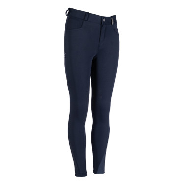Broek Anni met siliconen kniestukken HKM Donkerblauw Broek Anni met siliconen kniestukken HKM Donkerblauw