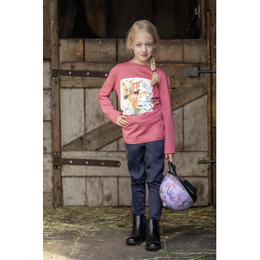 Broek Anni met siliconen kniestukken HKM Donkerblauw Broek Anni met siliconen kniestukken HKM Donkerblauw