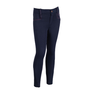 Broek Alva volledig zitvlak in siliconen HKM Donkerblauw