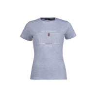 T-shirt Paardensportstijl HKM Gemêleerd grijs