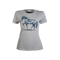 T-shirt Grafisch Paard HKM Lichtgrijs / gemêleerd T-shirt Grafisch Paard HKM Lichtgrijs / gemêleerd