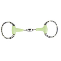 Dubbele gebroken bit 16 mm appelsmaak HKM Indicatieve kleur