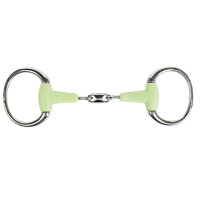 Dubbele gebroken bit 18 mm appelsmaak HKM Indicatieve kleur