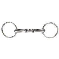 Dubbel gebroken anatomisch bit 16 mm van roestvrij staal HKM Indicatieve kleur