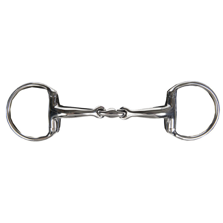 Dubbel gebroken anatomisch olijfbit 18mm roestvrij staal HKM Dubbel gebroken anatomisch olijfbit 18mm roestvrij staal HKM