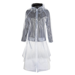 Transparante regenjas met rugsplit HKM