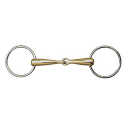 Mors 18 mm in maillechort ringen inox HKM