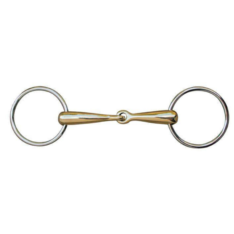 Mors 18 mm in maillechort ringen inox HKM