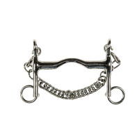 RVS bitstuk 16 mm ketting 7 cm HKM Indicatieve kleur