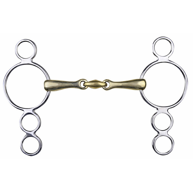 Mors pessoa in maillechort 16 mm ringen inox HKM