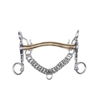 Bitstuk van nikkelzilver 16 mm ketting 5 cm HKM Indicatieve kleur