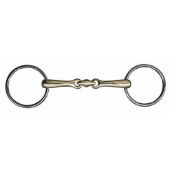 Mors in nieuwzilver dubbele breuk 14 mm HKM