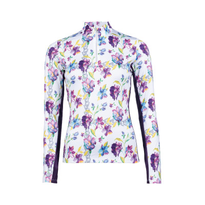 T-shirt  fonctionnel Lilac Flower HKM Blanc / violet