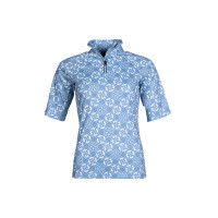 Functioneel T-shirt Minimal korte mouwen HKM Rookblauw / wit