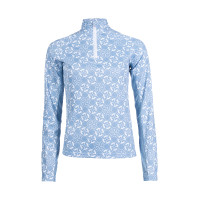 Functioneel T-shirt Minimal lange mouwen HKM Rookblauw / wit Functioneel T-shirt Minimal lange mouwen HKM Rookblauw / wit