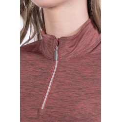 Functioneel T-shirt Rosewood Melange HKM Roest Bruin