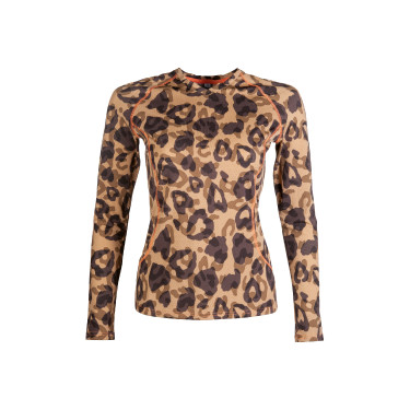 T-shirt Clolour Breeze lange mouwen HKM Natuurlijk Bruin