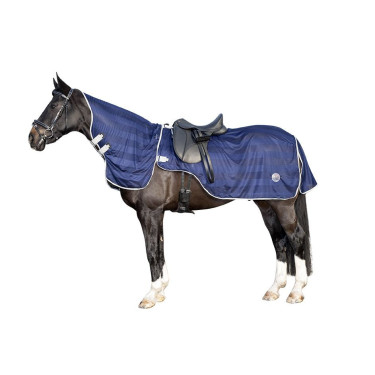 Vliegendeken met afneembare hals HKM Donkerblauw