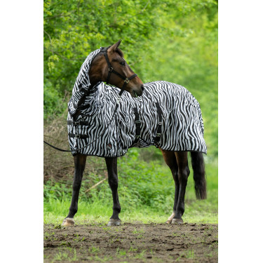 Zebra vliegen-deken en halsstuk HKM Zebra vliegen-deken en halsstuk HKM