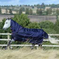 Bucas Therapy Turnout Light 50g deken Marine / oranje Blauw