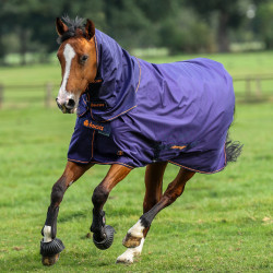 Bucas Therapy Turnout Light 50g deken Marine / oranje Blauw