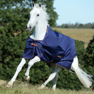 Bucas Therapy Turnout deken 150g Marine / oranje Bucas Therapy Turnout deken 150g Marine / oranje