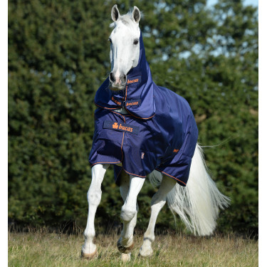 Bucas Therapy Turnout deken 150g Marine / oranje Bucas Therapy Turnout deken 150g Marine / oranje