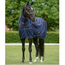 Therapiehals Bucas Therapy Mesh Neck Marine / oranje Blauw