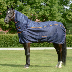 Therapiehals Bucas Therapy Mesh Neck Marine / oranje Blauw