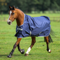 Bucas Freedom Turnout High Neck 150g deken Marine / zilver Blauw Bucas Freedom Turnout High Neck 150g deken Marine / zilver Blauw