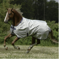 Bucas Power Turnout Medium deken 150g Zilver Bucas Power Turnout Medium deken 150g Zilver