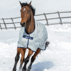 Bucas Power Turnout High Neck Extra 300g deken Zilver Bucas Power Turnout High Neck Extra 300g deken Zilver