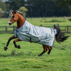 Bucas Power Turnout High Neck Extra 300g deken Zilver Bucas Power Turnout High Neck Extra 300g deken Zilver