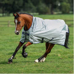 Bucas Power Turnout High Neck Extra 300g deken Zilver Bucas Power Turnout High Neck Extra 300g deken Zilver