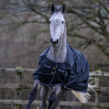 Bucas Trot Turnout 50g deken Zwart / wit Bucas Trot Turnout 50g deken Zwart / wit