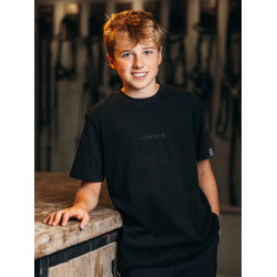 T-shirt LeMieux Young Rider jongen Zwart