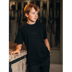 T-shirt LeMieux Young Rider jongen Zwart