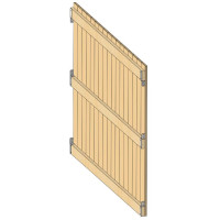 Kits bois de séparation spécial abris simple pente La Gée Kits bois de séparation spécial abris simple pente La Gée