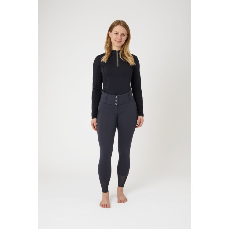 Paardrijbroek met volledige grip Ebba voor dames met mesh Horze Paardrijbroek met volledige grip Ebba voor dames met mesh Horze