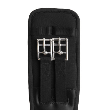 Neopreen dressuursingel Varna met elastiek Horze Zwart Neopreen dressuursingel Varna met elastiek Horze Zwart