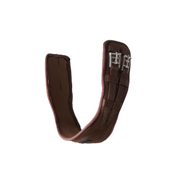 Samara voorgevormde neopreen dressuursingel met elastiek Horze Kastanjebruin demitasse