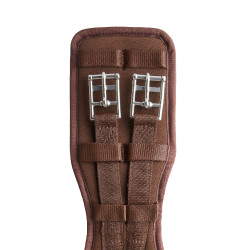 Samara voorgevormde neopreen dressuursingel met elastiek Horze Kastanjebruin demitasse