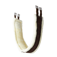 Kyiv singel van neopreen met niet-verwijderbare imitatiebont Horze Kastanjebruin demitasse