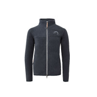 Sadie fleecejack kinderen Horze Donker marineblauw